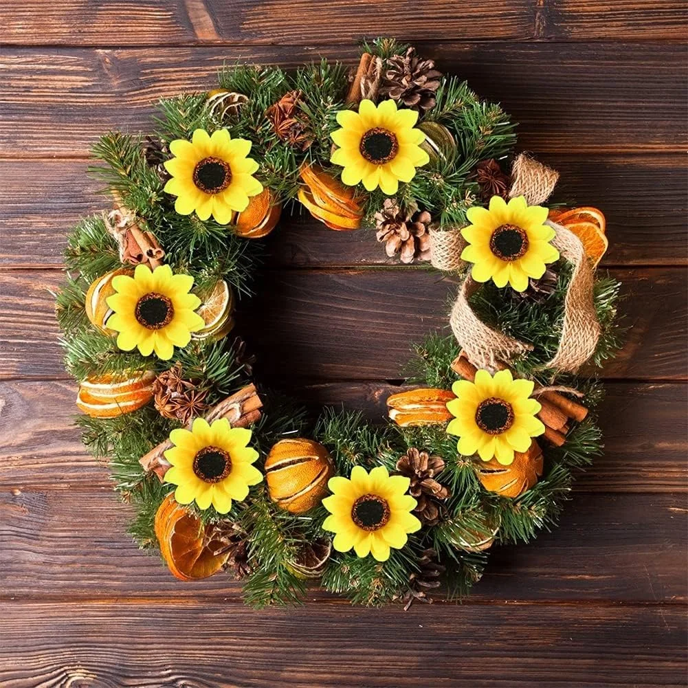 25 عدد سر گل آفتابگردان مصنوعی SallyFashion، سرهای گل گل آفتابگردان ابریشمی 2.8 اینچی برای تزئینات عروسی، مهمانی، کاردستی و دکوراسیون منزل 25 عدد سر گل آفتابگردان مصنوعی SallyFashion، سرهای گل گل آفتابگردان ابریشمی 2.8 اینچی برای تزئینات عروسی، مهمانی، کاردستی و دکوراسیون منزل