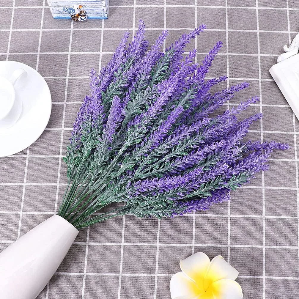 گل مصنوعی پلاستیکی اسطوخودوس XNIUIU، گیاهان اسطوخودوس مصنوعی واقعی برای عروسی، کاردستی، دکور آشپزخانه یا دکوراسیون منزل روستایی 6 عدد (بنفش) گل مصنوعی پلاستیکی اسطوخودوس XNIUIU، گیاهان اسطوخودوس مصنوعی واقعی برای عروسی، کاردستی، دکور آشپزخانه یا دکوراسیون منزل روستایی 6 عدد (بنفش)