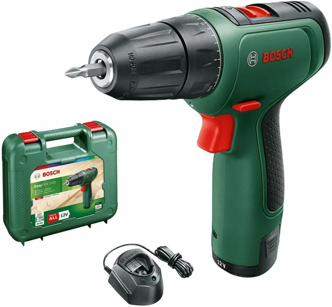دریل شارژی بوش EasyDrill 1200 (1 باتری، سیستم 12 ولت، در جعبه)