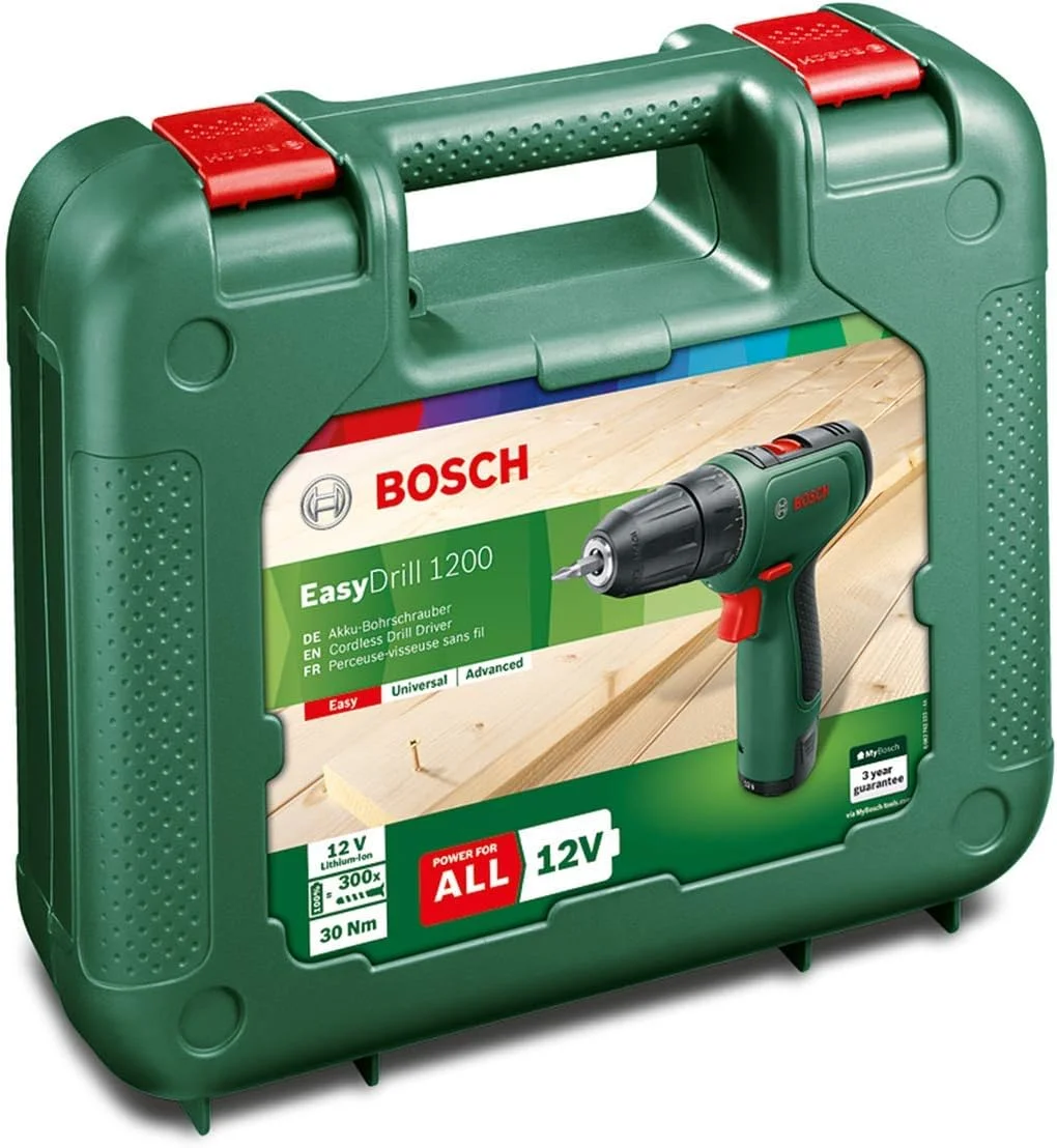 دریل شارژی بوش EasyDrill 1200 (1 باتری، سیستم 12 ولت، در جعبه)
