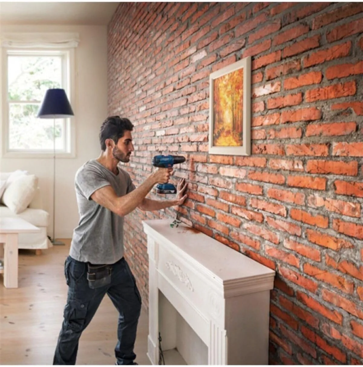 دریل پیچ گوشتی شارژی چکشی بوش مدل GSB 180-Li Professional