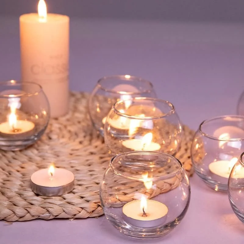 ست 6 عددی گلدان شیشه ای حبابی گرد کوچک 2 اینچی Vsell24، گلدان شیشه ای گرد برای آکواریوم، عروسی، مراسم، تزئین، گل آرایی، گل، دفتر، تزیین میز مهمانی، دکوراسیون منزل