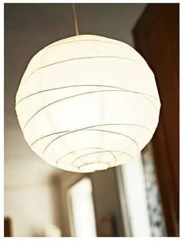 آباژور آویز REGOLIT ATAZUA، کاغذ برنجی دست ساز، نور محیطی سفید 45 سانتی متر