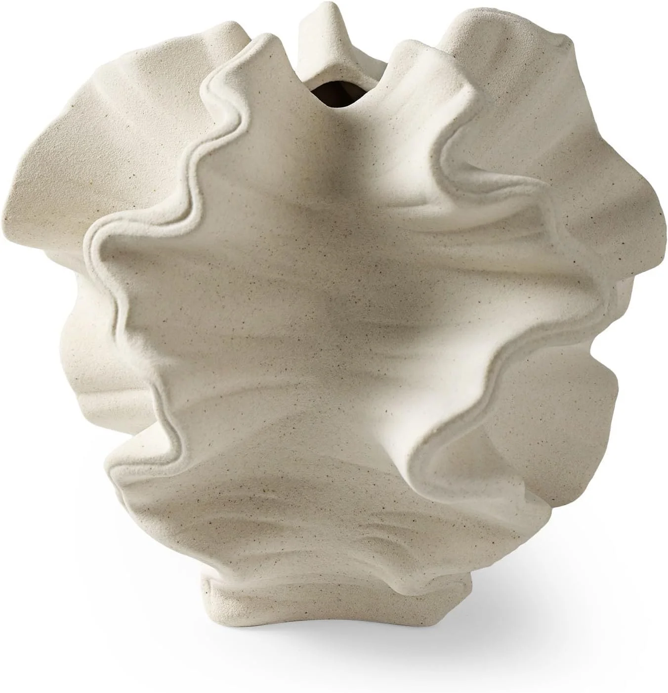 گلدان سرامیکی ORCHID M® برای دکوراسیون منزل، گلدان سفید رنگ، سبک مینیمالیستی نوردیک بوهو برای دکوراسیون مدرن خانه های روستایی، اتاق نشیمن، آشپزخانه، شومینه، اتاق خواب، میز غذاخوری، دفتر کار (سفید، بزرگ)