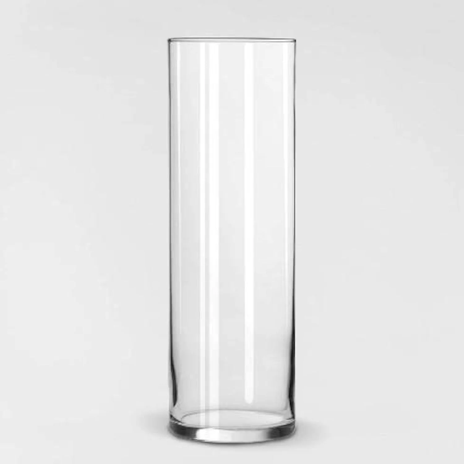 گلدان استوانه ای (ارتفاع 50 × قطر 15) شیشه شفاف مناسب برای گل آرایی، تزیینات میز عروسی، مراسم، دکوراسیون منزل