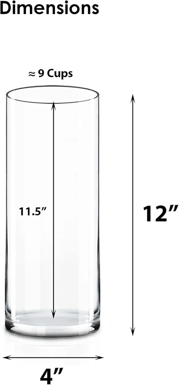 گلدان استوانه ای شیشه ای شفاف CYS Excel (ارتفاع: 30 سانتی متر، قطر: 10 سانتی متر) | گلدان های شیشه ای چند سایزی برای گل آرایی | گلدان نگهدارنده شمع شناور مدل Hurricane گلدان استوانه ای شیشه ای شفاف CYS Excel (ارتفاع: 30 سانتی متر، قطر: 10 سانتی متر) | گلدان های شیشه ای چند سایزی برای گل آرایی | گلدان نگهدارنده شمع شناور مدل Hurricane