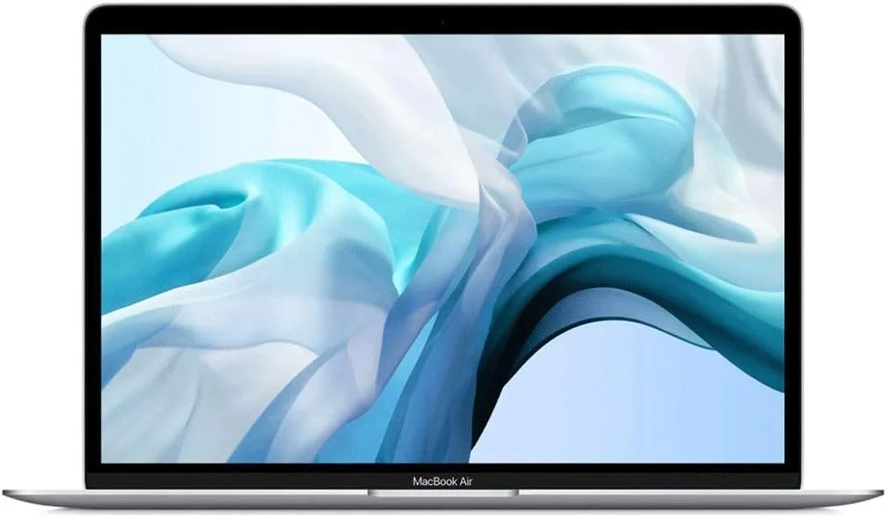 اپل (بازسازی شده) مک بوک ایر مدل 2020، (13 اینچی، پردازنده Intel Core i3، 1.1 گیگاهرتز، 8 گیگابایت رم، 256 گیگابایت حافظه، MWTK2)، صفحه کلید انگلیسی-عربی، نقره ای