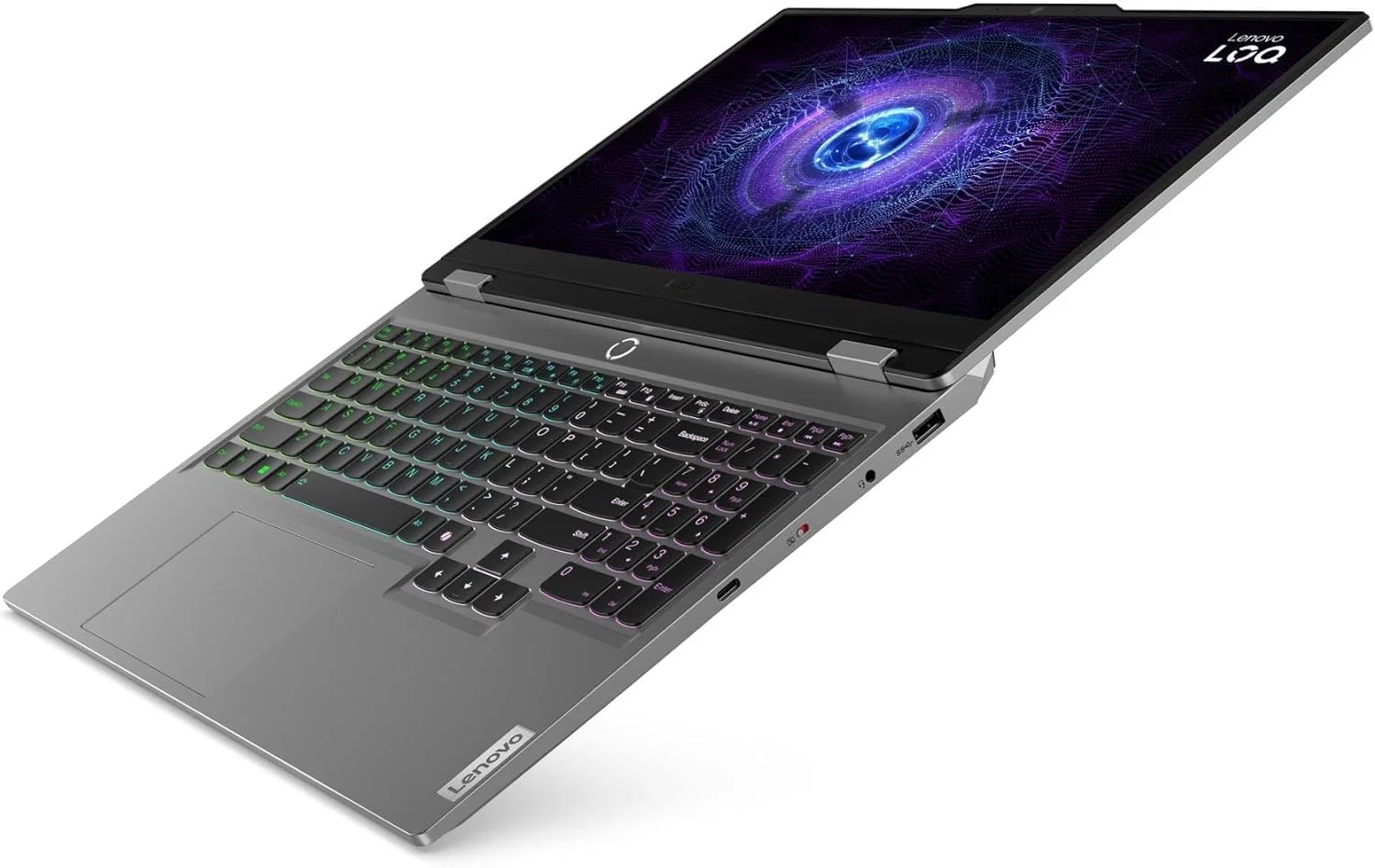 لپ تاپ گیمینگ Lenovo LOQ 15IRX9، صفحه نمایش 15.6 اینچی FHD IPS 144 هرتز، پردازنده Intel Core i7-13650HX، رم 24 گیگابایتی، SSD 512 گیگابایتی، گرافیک GeForce RTX 4050 6 گیگابایتی، کیبورد ENG با نور پس زمینه سفید، خاکستری لونا