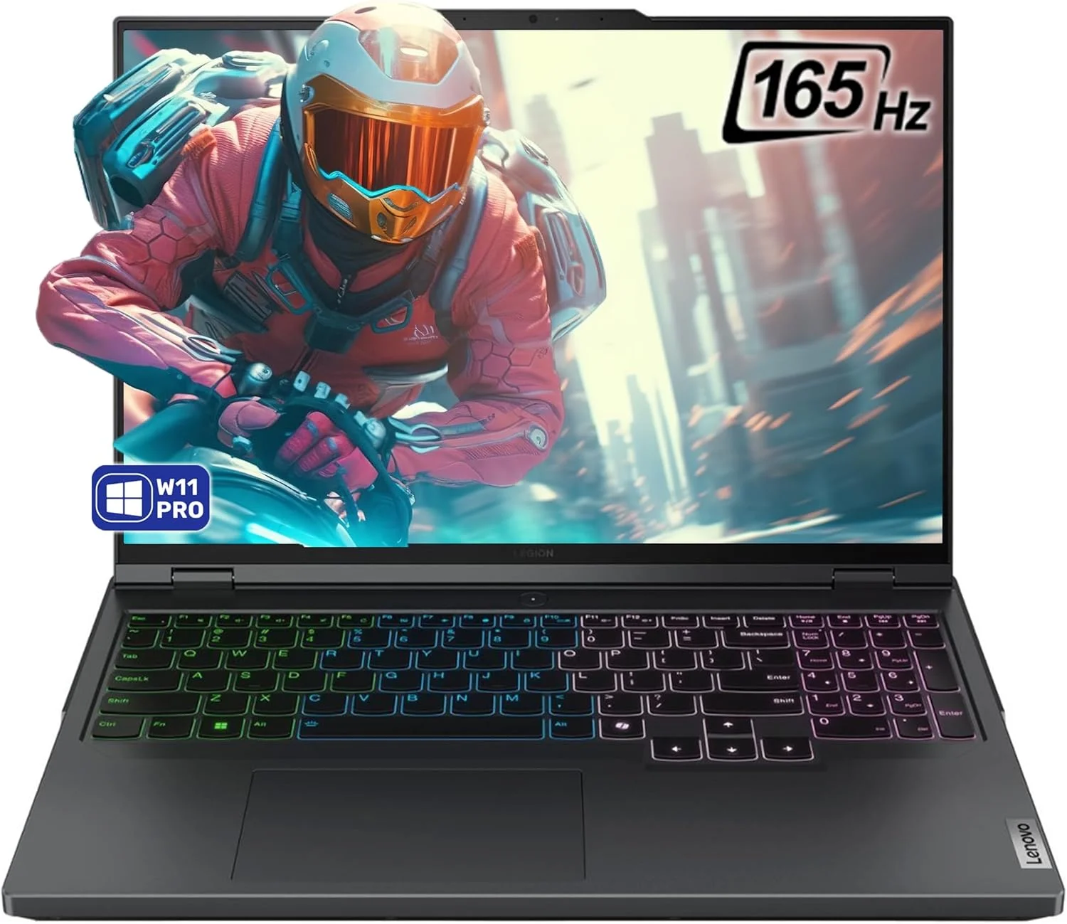 لپ تاپ گیمینگ لنوو Legion Pro 5i Gen 9، پردازنده Intel i9-14900HX، رم 64 گیگابایتی DDR5، حافظه SSD 2 ترابایتی PCIe، صفحه نمایش 16 اینچی WQXGA (2560x1600)، کارت گرافیک Nvidia G-Force RTX 4070، کیبورد RGB، ویندوز 11 پرو