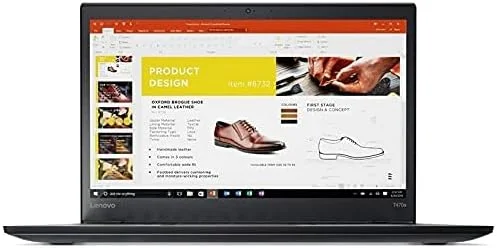 لپ تاپ تجاری لنوو ThinkPad T470s (بازسازی شده) | پردازنده Intel Core i5 نسل ششم | 8 گیگابایت رم | 256 گیگابایت SSD | صفحه نمایش 14.1 اینچی غیر لمسی | ویندوز 10 پرو
