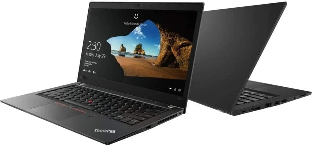 لپ تاپ تجاری لنوو ThinkPad T480s (بازسازی شده)، پردازنده Intel Core i7 نسل هشتم، 8 گیگابایت رم DDR4، 256 گیگابایت هارد، صفحه نمایش 14.1 اینچی، ویندوز 10 پرو