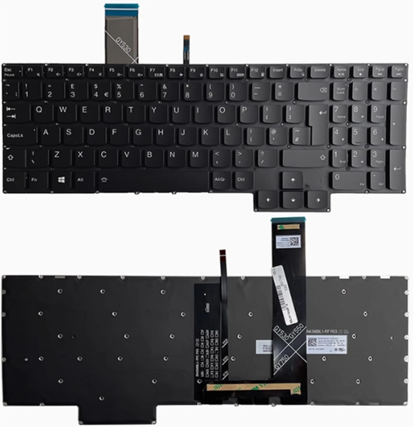 کیبورد لپ تاپ fqparts-cd برای لنوو Legion 5-15ACH6 5-15ACH6A 5-15ACH6H 5-15ARH05 5-15ARH05H 5-15IMH05 5-151IMH05H 5-15IMH6 5-15ITH6 5-15ITH6H مشکی طرح ایالات متحده
