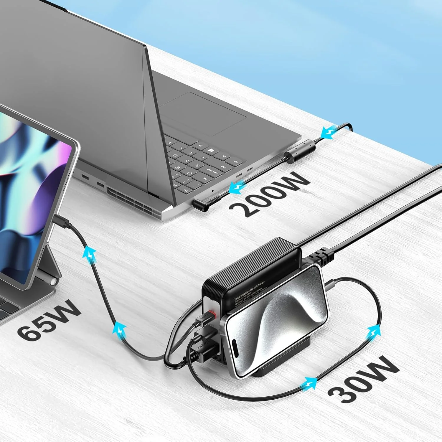 شارژر لپ تاپ 330 واتی King Ma GaN، آداپتور شارژ سریع PD 3.0 ROG FX50 برای لپ تاپ های گیمینگ و مهندسی سازگار با FX53/ZX50/K550/N550/A550/N551/FX63 شارژر لپ تاپ 330 واتی King Ma GaN، آداپتور شارژ سریع PD 3.0 ROG FX50 برای لپ تاپ های گیمینگ و مهندسی سازگار با FX53/ZX50/K550/N550/A550/N551/FX63