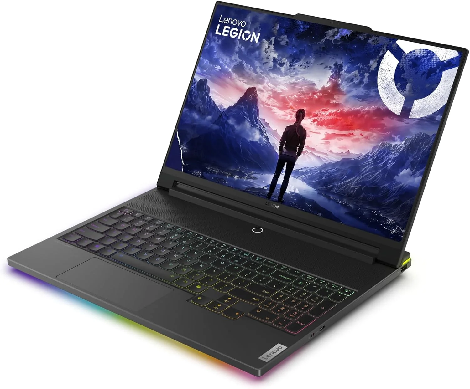 لپ تاپ لنوو Legion 9 16IRX9H با تراشه هوش مصنوعی، صفحه نمایش 16 اینچی 3.2K Mini-LED با 100% sRGB و نرخ 165 هرتز، پردازنده Intel i9-14900HX، رم 64 گیگابایتی، حافظه SSD 1 ترابایتی، کارت گرافیک Nvidia RTX 4090 16GB، نورپردازی RGB انگلیسی-عربی، ویندوز 11، مشکی - [83DE000BAX] + 2 سال مراقبت ویژه