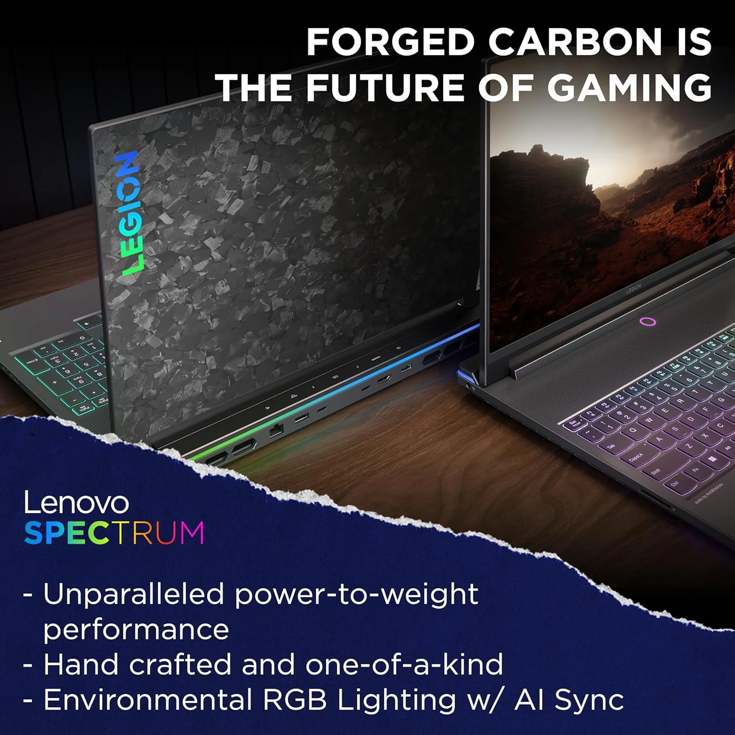 لپ تاپ لنوو Legion 9 16IRX9H با تراشه هوش مصنوعی، صفحه نمایش 16 اینچی 3.2K Mini-LED با 100% sRGB و نرخ 165 هرتز، پردازنده Intel i9-14900HX، رم 64 گیگابایتی، حافظه SSD 1 ترابایتی، کارت گرافیک Nvidia RTX 4090 16GB، نورپردازی RGB انگلیسی-عربی، ویندوز 11، مشکی - [83DE000BAX] + 2 سال مراقبت ویژه