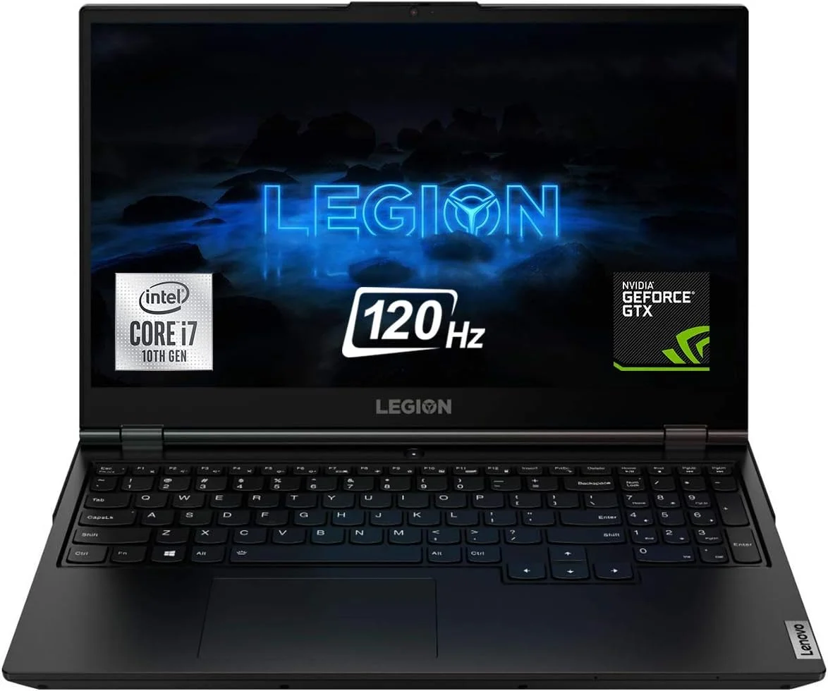 لپ تاپ گیمینگ لنوو Legion 5، صفحه نمایش 15.6 اینچی FHD 120Hz IPS، پردازنده i7-10750H، کارت گرافیک GTX 1660Ti، رم 32 گیگابایتی، حافظه SSD 2 ترابایتی، کیبورد با نور پس زمینه، وب کم، آماده برای واقعیت مجازی، WiFi + بلوتوث، ویندوز 10 هوم، مشکی