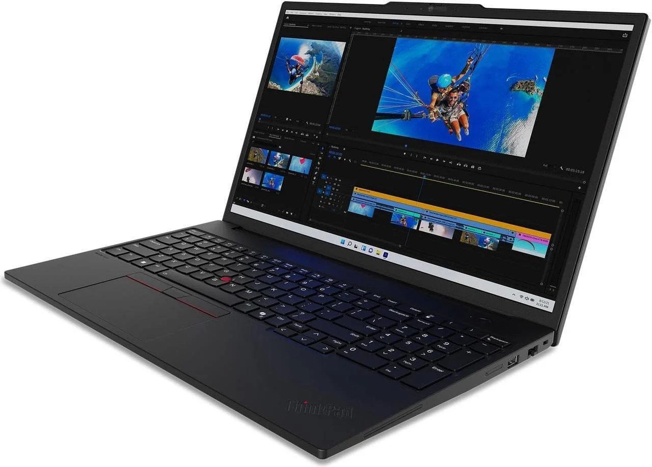 لپ تاپ Lenovo ThinkPad P16s Gen 3 با پردازنده Intel Core Ultra 7 155H، صفحه نمایش 16 اینچی WQUXGA OLED 100% DCI-P3 بدون لمس، 96 گیگابایت حافظه رم، 2 ترابایت SSD، کارت گرافیک NVIDIA RTX 500 Ada، دوربین 5 مگاپیکسلی RGB+IR و ویندوز 11 پرو لپ تاپ Lenovo ThinkPad P16s Gen 3 با پردازنده Intel Core Ultra 7 155H، صفحه نمایش 16 اینچی WQUXGA OLED 100% DCI-P3 بدون لمس، 96 گیگابایت حافظه رم، 2 ترابایت SSD، کارت گرافیک NVIDIA RTX 500 Ada، دوربین 5 مگاپیکسلی RGB+IR و ویندوز 11 پرو