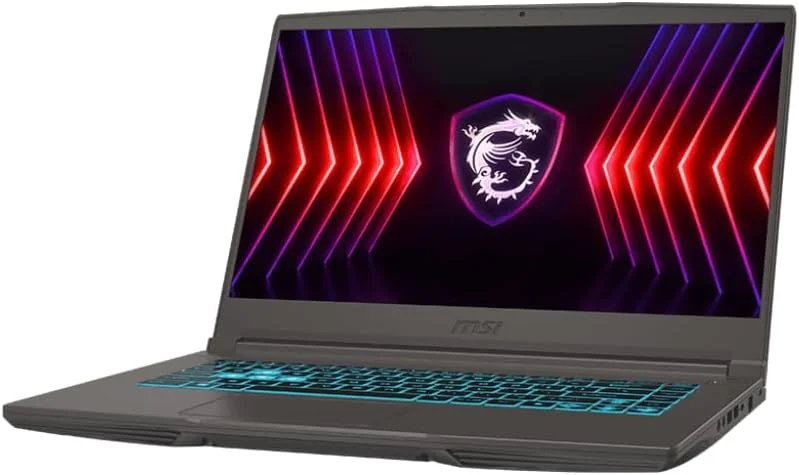 لپ تاپ گیمینگ MSI Thin 15 B13UC، صفحه نمایش 15.6 اینچی FHD 144Hz، پردازنده Intel Core i7-13620H، رم 16 گیگابایت، SSD 512 گیگابایت، کارت گرافیک Nvidia RTX3050 4GB GDDR6، ویندوز 11، کیبورد انگلیسی/عربی - [9S7-16R831-2610]