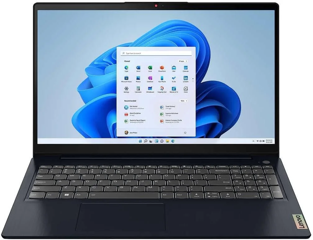 لپ تاپ لمسی 15.6 اینچی Lenovo IdeaPad 3 15IAU7 FHD IPS، پردازنده Core i5-1235U | رم 16 گیگابایتی DDR4 | SSD NVMe 512 گیگابایتی | گرافیک Intel Iris XE | صفحه کلید با نور پس زمینه | اثر انگشت | ویندوز 11 آبی تیره