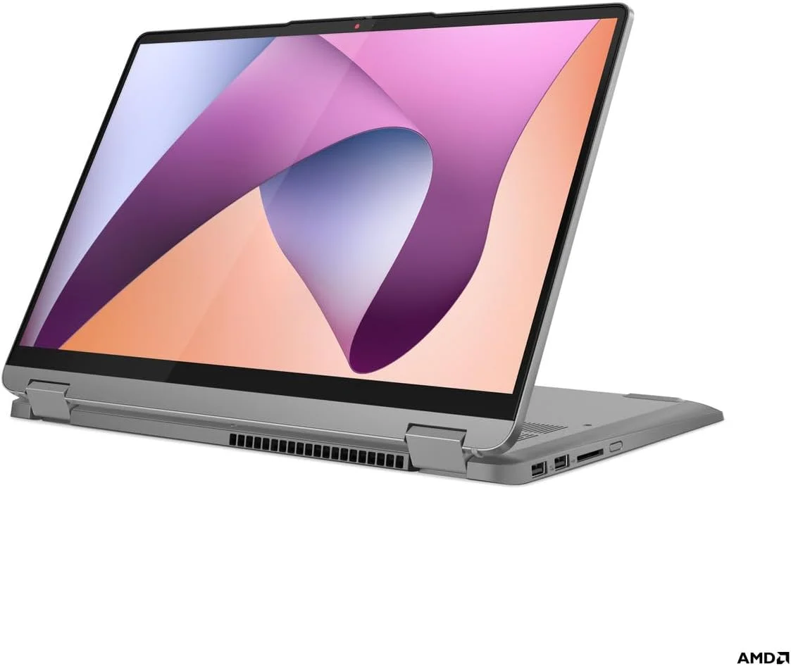لپ تاپ 2 در 1 لنوو IdeaPad Flex 5 14ABR8 (خاکستری قطبی) | AMD Ryzen 5 5625U | گرافیک AMD Radeon | 16 گیگابایت رم | 1 ترابایت SSD | صفحه نمایش 14 اینچی WUXGA | ویندوز 11 [82XX00J7AX]