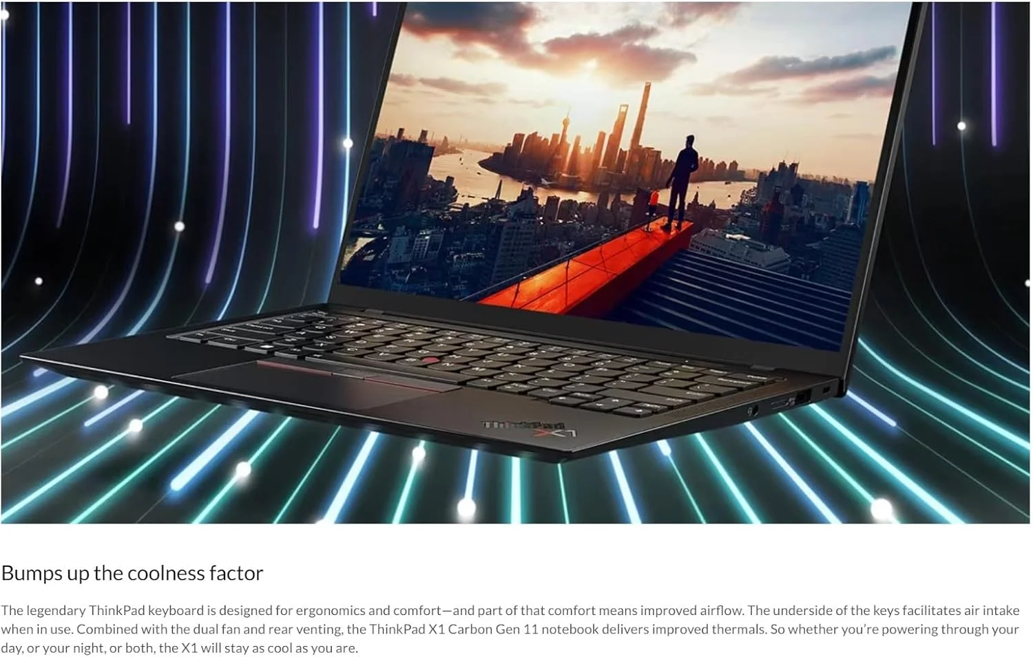 لپ تاپ لنوو ThinkPad X1 Carbon Gen 11، صفحه نمایش لمسی 14 اینچی WUXGA IPS، پردازنده Intel Core i7-1365U vPro، رم 32 گیگابایتی، SSD 1 ترابایتی، Intel Iris Xe، صفحه کلید ENG با نور پس زمینه، Win11Pro، مشکی تیره | 21HM002GUS لپ تاپ لنوو ThinkPad X1 Carbon Gen 11، صفحه نمایش لمسی 14 اینچی WUXGA IPS، پردازنده Intel Core i7-1365U vPro، رم 32 گیگابایتی، SSD 1 ترابایتی، Intel Iris Xe، صفحه کلید ENG با نور پس زمینه، Win11Pro، مشکی تیره | 21HM002GUS