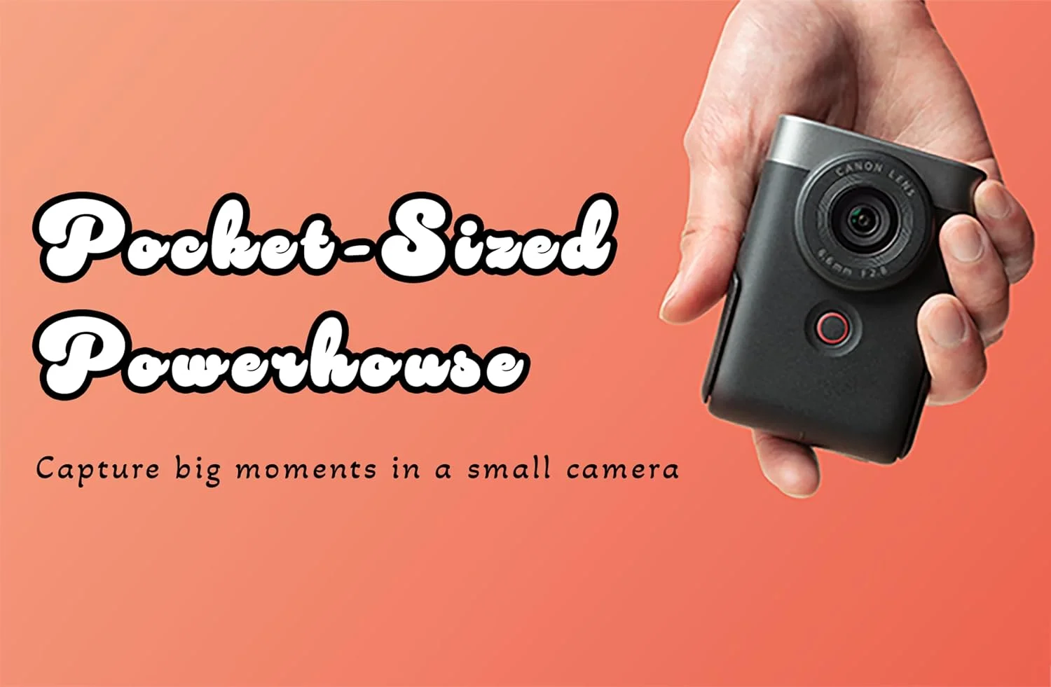 دوربین ولاگ کانن PowerShot V10 برای تولیدکنندگان محتوا، لنز واید 19 میلی‌متری، سنسور CMOS 1 اینچی، ویدیوی 4K، ردیابی چهره، میکروفون داخلی، تثبیت‌کننده تصویر، وب‌کم، پخش زنده، نقره‌ای