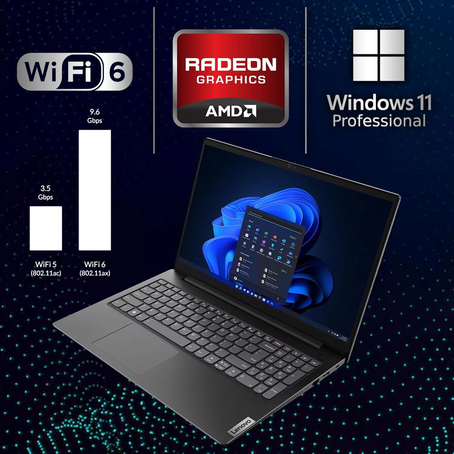 لپ تاپ تجاری اورجینال Lenovo V14 Gen 4 با صفحه نمایش 14 اینچی FHD، پردازنده AMD Ryzen 5 5500U (بهتر از Intel i5-1235U)، رم 40 گیگابایتی، حافظه 1 ترابایتی NVMe، وای فای + بلوتوث، HDMI، RJ-45، وب کم HD، ویندوز 11 پرو لپ تاپ تجاری اورجینال Lenovo V14 Gen 4 با صفحه نمایش 14 اینچی FHD، پردازنده AMD Ryzen 5 5500U (بهتر از Intel i5-1235U)، رم 40 گیگابایتی، حافظه 1 ترابایتی NVMe، وای فای + بلوتوث، HDMI، RJ-45، وب کم HD، ویندوز 11 پرو