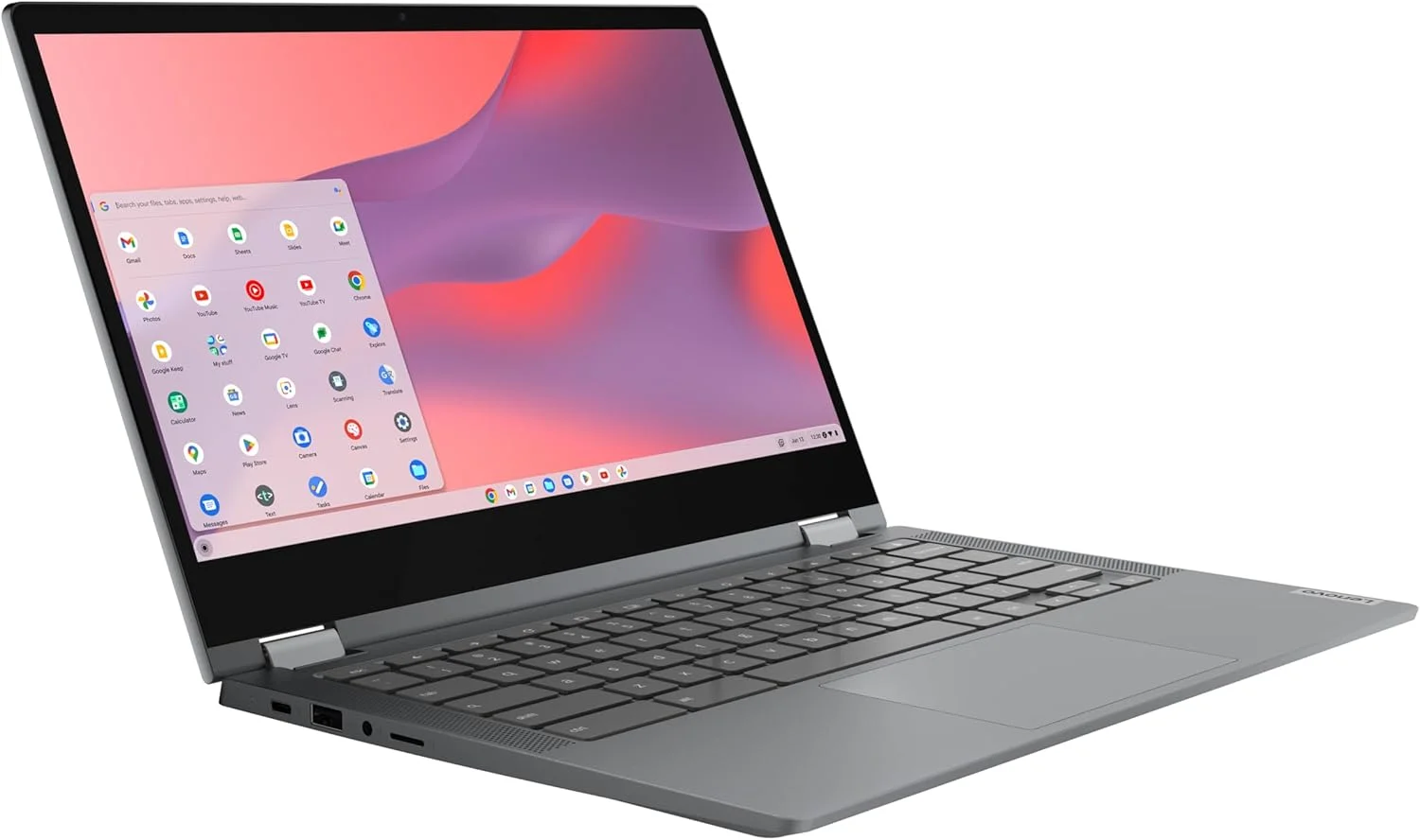 لنوو - 2022 - Flex 5 - لپ تاپ Chromebook 2-in-1 - پردازنده Intel Celeron N5205U - صفحه نمایش لمسی 13.3 اینچی FHD - رم 4 گیگابایتی - حافظه 64 گیگابایتی - گرافیک UHD - سیستم عامل Chrome لنوو - 2022 - Flex 5 - لپ تاپ Chromebook 2-in-1 - پردازنده Intel Celeron N5205U - صفحه نمایش لمسی 13.3 اینچی FHD - رم 4 گیگابایتی - حافظه 64 گیگابایتی - گرافیک UHD - سیستم عامل Chrome