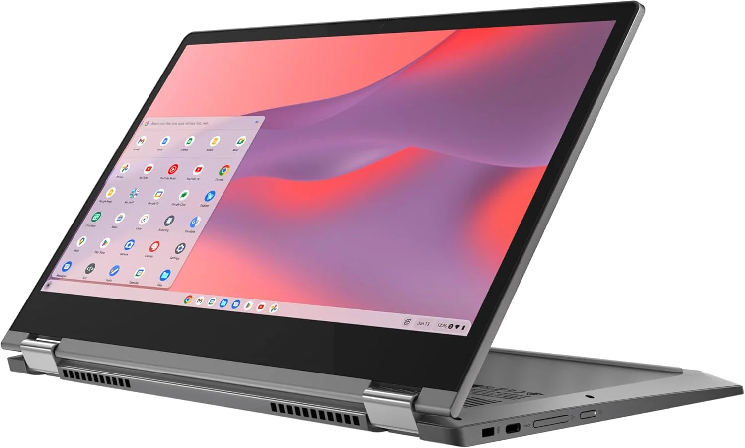 لنوو - 2022 - Flex 5 - لپ تاپ Chromebook 2-in-1 - پردازنده Intel Celeron N5205U - صفحه نمایش لمسی 13.3 اینچی FHD - رم 4 گیگابایتی - حافظه 64 گیگابایتی - گرافیک UHD - سیستم عامل Chrome لنوو - 2022 - Flex 5 - لپ تاپ Chromebook 2-in-1 - پردازنده Intel Celeron N5205U - صفحه نمایش لمسی 13.3 اینچی FHD - رم 4 گیگابایتی - حافظه 64 گیگابایتی - گرافیک UHD - سیستم عامل Chrome