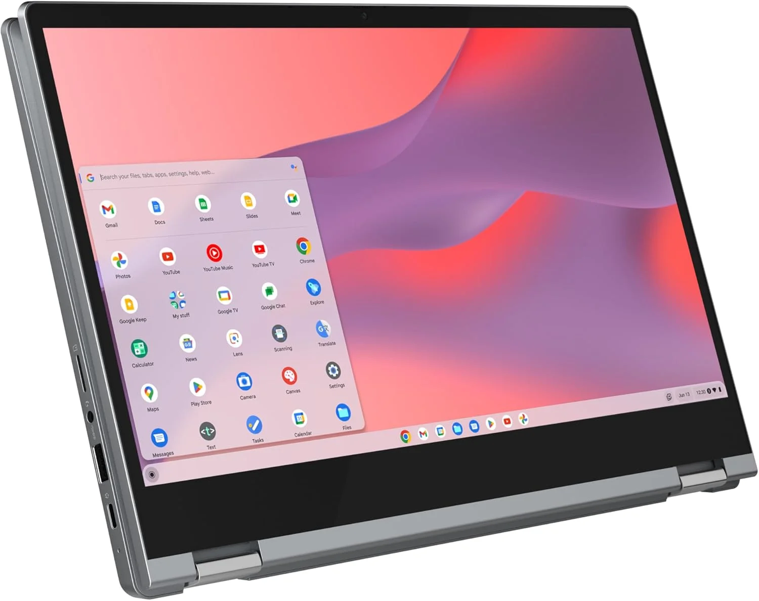 لنوو - 2022 - Flex 5 - لپ تاپ Chromebook 2-in-1 - پردازنده Intel Celeron N5205U - صفحه نمایش لمسی 13.3 اینچی FHD - رم 4 گیگابایتی - حافظه 64 گیگابایتی - گرافیک UHD - سیستم عامل Chrome لنوو - 2022 - Flex 5 - لپ تاپ Chromebook 2-in-1 - پردازنده Intel Celeron N5205U - صفحه نمایش لمسی 13.3 اینچی FHD - رم 4 گیگابایتی - حافظه 64 گیگابایتی - گرافیک UHD - سیستم عامل Chrome