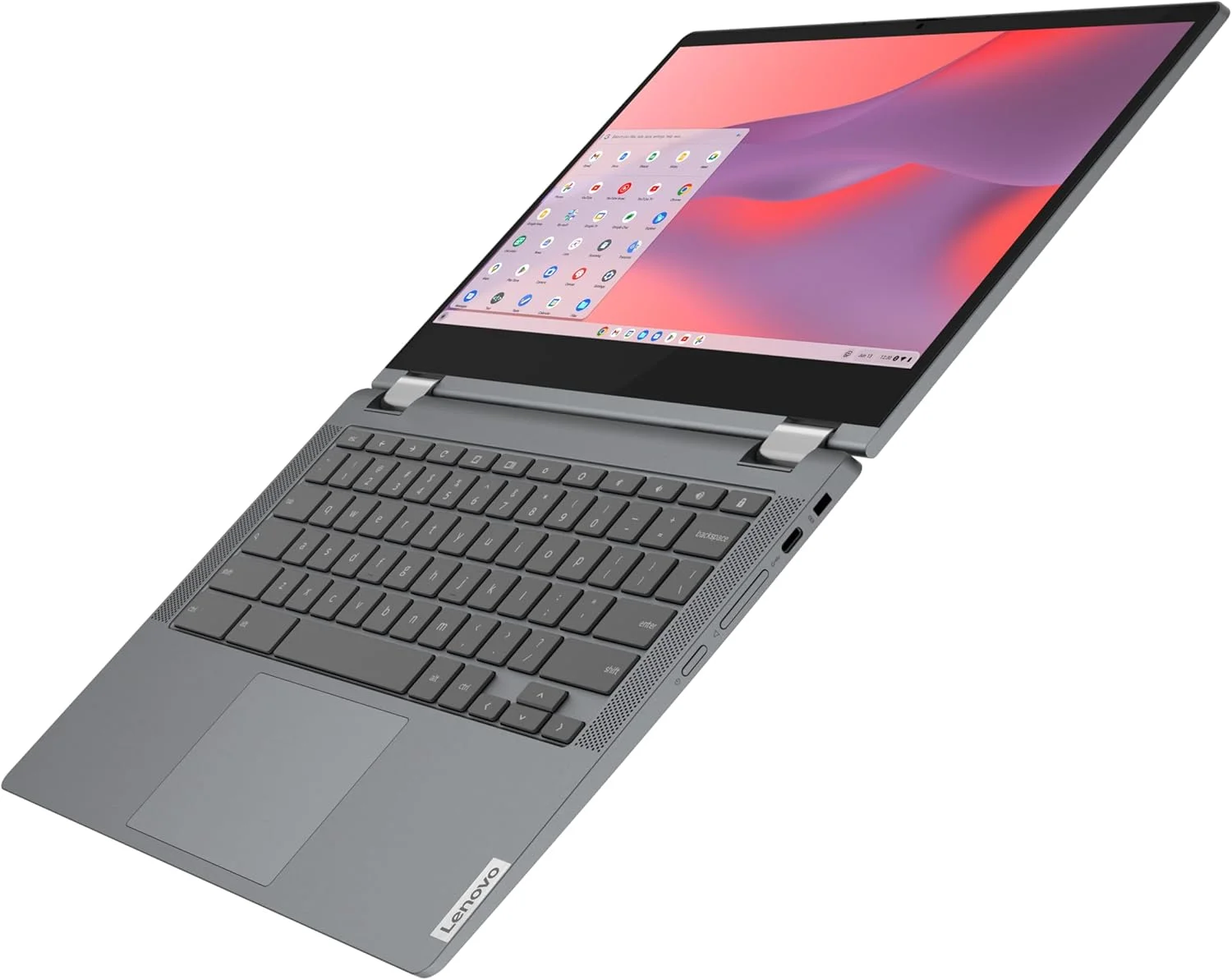 لنوو - 2022 - Flex 5 - لپ تاپ Chromebook 2-in-1 - پردازنده Intel Celeron N5205U - صفحه نمایش لمسی 13.3 اینچی FHD - رم 4 گیگابایتی - حافظه 64 گیگابایتی - گرافیک UHD - سیستم عامل Chrome لنوو - 2022 - Flex 5 - لپ تاپ Chromebook 2-in-1 - پردازنده Intel Celeron N5205U - صفحه نمایش لمسی 13.3 اینچی FHD - رم 4 گیگابایتی - حافظه 64 گیگابایتی - گرافیک UHD - سیستم عامل Chrome