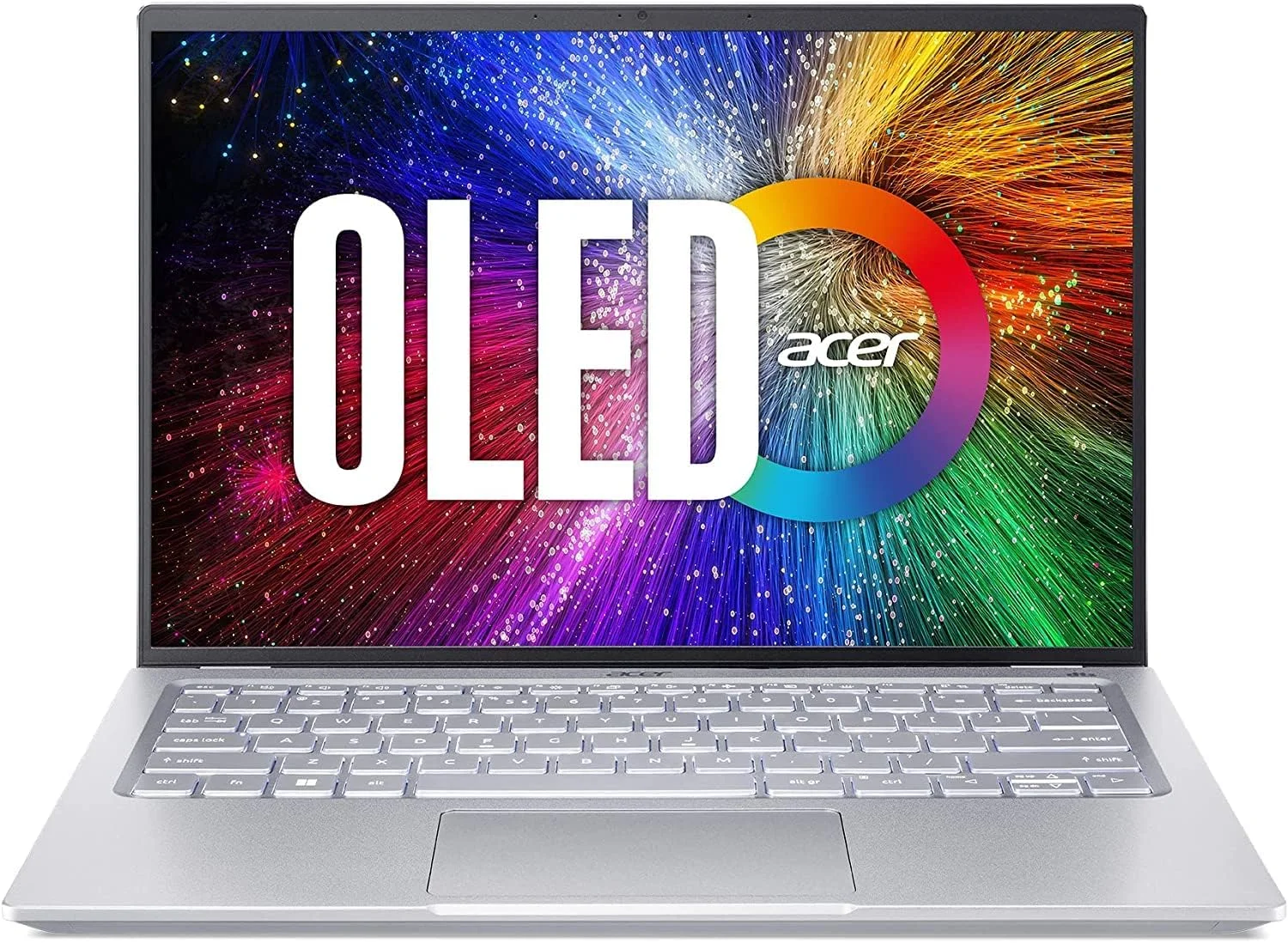 لپ تاپ سبک و باریک Acer Swift 3 OLED Intel Evo | نمایشگر 14 اینچی OLED 2880x1800 | پردازنده Intel Core i7-12700H | گرافیک Intel Iris Xe | 16 گیگابایت LPDDR5 | 1 ترابایت SSD | Wi-Fi 6E | ویندوز 11 هوم | SF314-71-75MW، خاکستری
