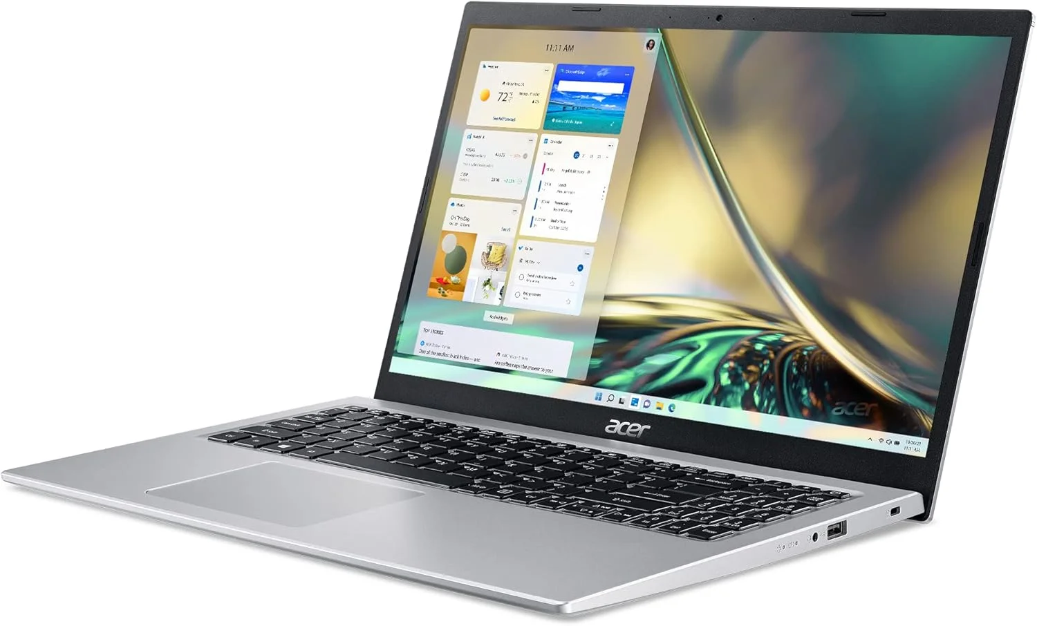 لپ تاپ باریک Acer Aspire 5 A515-56-347N - صفحه نمایش 15.6 اینچی Full HD IPS - پردازنده دو هسته ای نسل 11 اینتل i3-1115G4 - 8 گیگابایت DDR4 - 128 گیگابایت NVMe SSD - WiFi 6 - آمازون الکسا - ویندوز 11 هوم در حالت S لپ تاپ باریک Acer Aspire 5 A515-56-347N - صفحه نمایش 15.6 اینچی Full HD IPS - پردازنده دو هسته ای نسل 11 اینتل i3-1115G4 - 8 گیگابایت DDR4 - 128 گیگابایت NVMe SSD - WiFi 6 - آمازون الکسا - ویندوز 11 هوم در حالت S