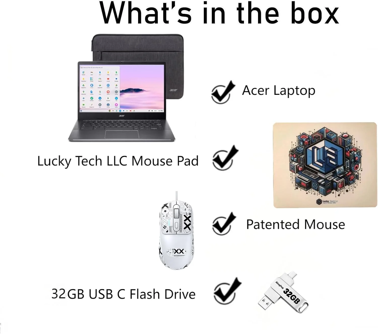 لپ تاپ Acer Chromebook Plus 514 با هوش مصنوعی گوگل، پردازنده 8 هسته ای Intel i3-N305، رم 8 گیگابایتی LPDDR5، حافظه SSD 512 گیگابایتی، فلش درایو USB C 32 گیگابایتی، صفحه نمایش لمسی 14 اینچی FHD IPS، Wi-Fi 6E، وب کم 1080P، سیستم عامل Chrome، ماوس ثبت اختراع شده