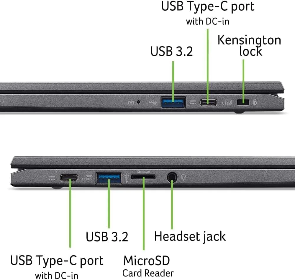 لپ تاپ لمسی Acer Chromebook Plus 514، پردازنده 8 هسته ای Intel i3-N305، رم 8 گیگابایتی LPDDR5، حافظه SSD 512 گیگابایتی، لپ تاپ تجاری 14 اینچی FHD، Wi-Fi 6E، وب کم 1080P، کارت خوان SD، Chrome OS + لوازم جانبی طراحی شده لپ تاپ لمسی Acer Chromebook Plus 514، پردازنده 8 هسته ای Intel i3-N305، رم 8 گیگابایتی LPDDR5، حافظه SSD 512 گیگابایتی، لپ تاپ تجاری 14 اینچی FHD، Wi-Fi 6E، وب کم 1080P، کارت خوان SD، Chrome OS + لوازم جانبی طراحی شده