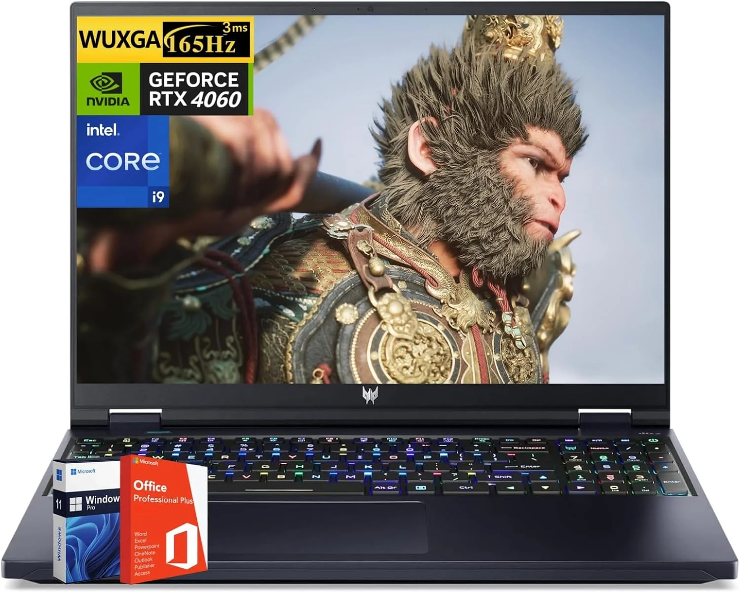 لپ تاپ گیمینگ ایسر Predator Helios Neo 16، پردازنده Intel i9-14900HX، کارت گرافیک NVIDIA RTX 4060، صفحه نمایش 16 اینچی 1900x1200 WUXGA IPS 165Hz 400 nits، رم 64 گیگابایتی DDR5، حافظه SSD 1 ترابایتی، ویندوز 11 پرو، Microsoft Office Pro