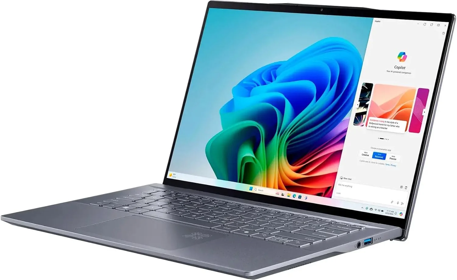 لپ تاپ Acer Swift 14 مجهز به هوش مصنوعی، صفحه نمایش لمسی 14.5 اینچی IPS WQXGA (Qualcomm Snapdragon X Elite X1E-78-100، 16 گیگابایت LPDDR5X، 2 ترابایت PCIe SSD، ویندوز 11 هوم) به همراه MS 365 Personal و DKZ USB Port Expander لپ تاپ Acer Swift 14 مجهز به هوش مصنوعی، صفحه نمایش لمسی 14.5 اینچی IPS WQXGA (Qualcomm Snapdragon X Elite X1E-78-100، 16 گیگابایت LPDDR5X، 2 ترابایت PCIe SSD، ویندوز 11 هوم) به همراه MS 365 Personal و DKZ USB Port Expander