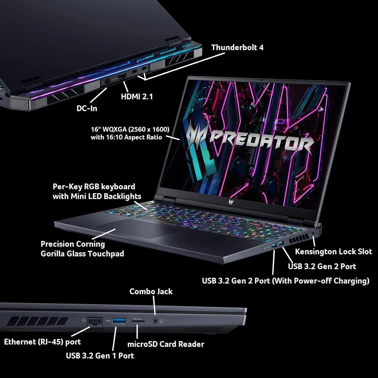لپ تاپ گیمینگ ایسر Predator Helios Neo 16، پردازنده Intel i9-14900HX، کارت گرافیک NVIDIA RTX 4060، صفحه نمایش 16 اینچی 1900x1200 WUXGA IPS 165Hz 400 nits، رم 64 گیگابایتی DDR5، حافظه SSD 1 ترابایتی، ویندوز 11 پرو، Microsoft Office Pro لپ تاپ گیمینگ ایسر Predator Helios Neo 16، پردازنده Intel i9-14900HX، کارت گرافیک NVIDIA RTX 4060، صفحه نمایش 16 اینچی 1900x1200 WUXGA IPS 165Hz 400 nits، رم 64 گیگابایتی DDR5، حافظه SSD 1 ترابایتی، ویندوز 11 پرو، Microsoft Office Pro