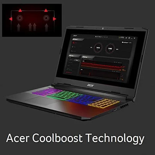 لپ تاپ گیمینگ Acer Nitro 5 AN517-41-R0RZ، پردازنده AMD Ryzen 7 5800H (8 هسته ای) | کارت گرافیک NVIDIA GeForce RTX 3060 | صفحه نمایش 17.3 اینچی FHD 144Hz IPS | 16 گیگابایت DDR4 | 1 ترابایت NVMe SSD | WiFi 6 | کیبورد با نور پس زمینه RGB لپ تاپ گیمینگ Acer Nitro 5 AN517-41-R0RZ، پردازنده AMD Ryzen 7 5800H (8 هسته ای) | کارت گرافیک NVIDIA GeForce RTX 3060 | صفحه نمایش 17.3 اینچی FHD 144Hz IPS | 16 گیگابایت DDR4 | 1 ترابایت NVMe SSD | WiFi 6 | کیبورد با نور پس زمینه RGB