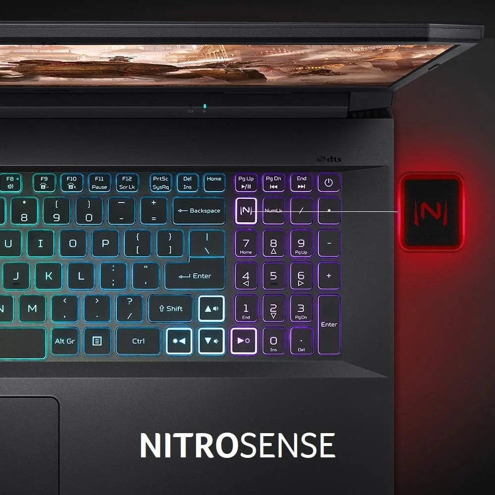 لپ تاپ گیمینگ Acer Nitro 5 AN517-41-R0RZ، پردازنده AMD Ryzen 7 5800H (8 هسته ای) | کارت گرافیک NVIDIA GeForce RTX 3060 | صفحه نمایش 17.3 اینچی FHD 144Hz IPS | 16 گیگابایت DDR4 | 1 ترابایت NVMe SSD | WiFi 6 | کیبورد با نور پس زمینه RGB لپ تاپ گیمینگ Acer Nitro 5 AN517-41-R0RZ، پردازنده AMD Ryzen 7 5800H (8 هسته ای) | کارت گرافیک NVIDIA GeForce RTX 3060 | صفحه نمایش 17.3 اینچی FHD 144Hz IPS | 16 گیگابایت DDR4 | 1 ترابایت NVMe SSD | WiFi 6 | کیبورد با نور پس زمینه RGB