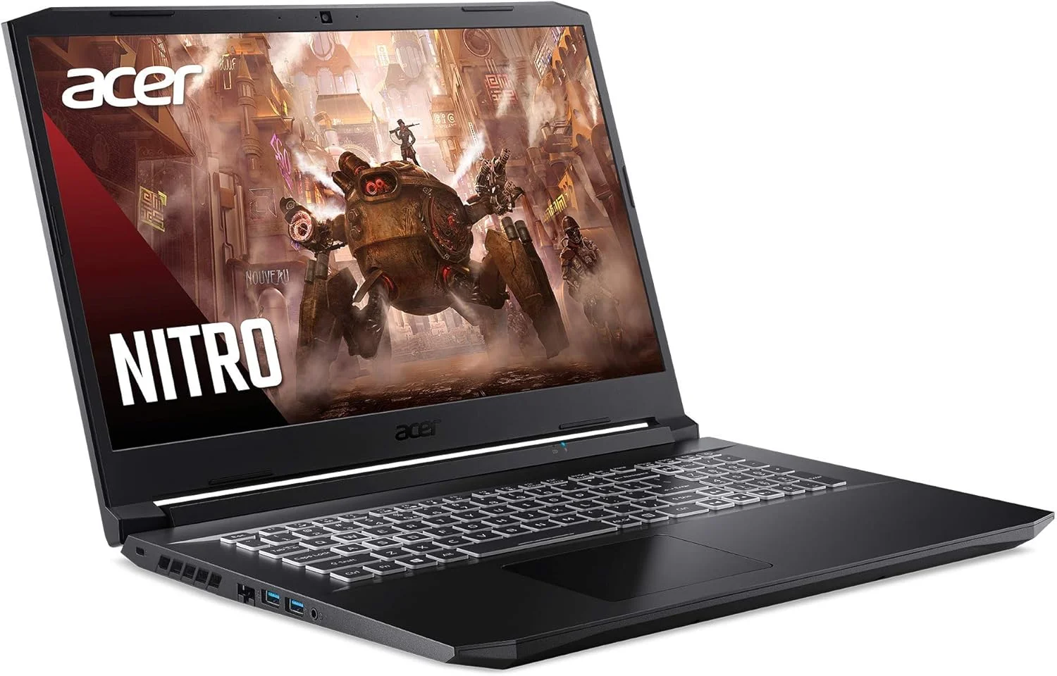لپ تاپ گیمینگ Acer Nitro 5 AN517-41-R0RZ، پردازنده AMD Ryzen 7 5800H (8 هسته ای) | کارت گرافیک NVIDIA GeForce RTX 3060 | صفحه نمایش 17.3 اینچی FHD 144Hz IPS | 16 گیگابایت DDR4 | 1 ترابایت NVMe SSD | WiFi 6 | کیبورد با نور پس زمینه RGB لپ تاپ گیمینگ Acer Nitro 5 AN517-41-R0RZ، پردازنده AMD Ryzen 7 5800H (8 هسته ای) | کارت گرافیک NVIDIA GeForce RTX 3060 | صفحه نمایش 17.3 اینچی FHD 144Hz IPS | 16 گیگابایت DDR4 | 1 ترابایت NVMe SSD | WiFi 6 | کیبورد با نور پس زمینه RGB