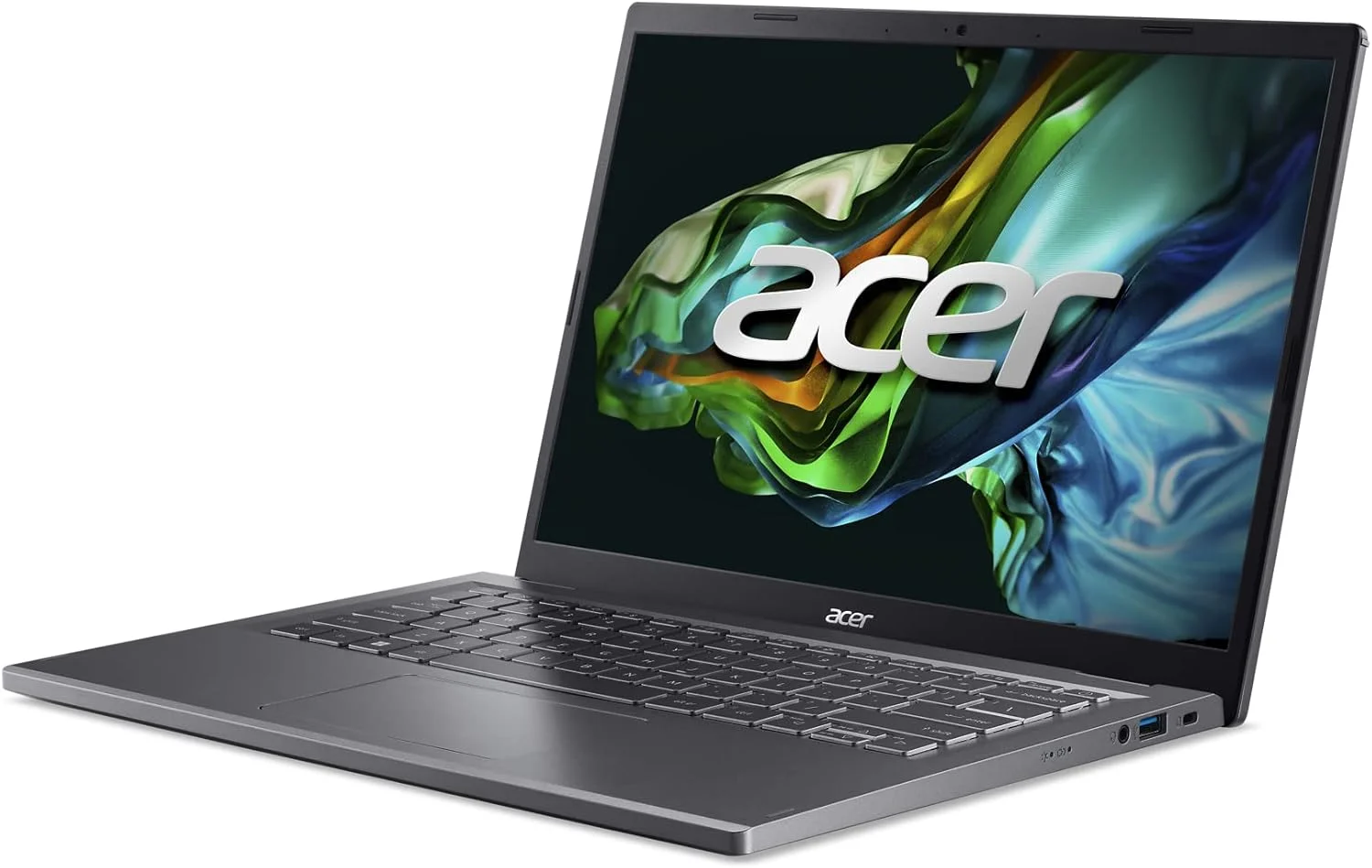 لپ تاپ باریک 14 اینچی Acer Aspire 5 | نمایشگر 14 اینچی WUXGA (1920 x 1200) IPS | پردازنده Core i5-1335U | گرافیک Intel Iris Xe | رم 8 گیگابایتی LPDDR5 | حافظه SSD 512 گیگابایتی Gen 4 | Wi-Fi 6E | USB4/Thunderbolt 4 | کیبورد با نور پس زمینه | A514-56M-576D، خاکستری لپ تاپ باریک 14 اینچی Acer Aspire 5 | نمایشگر 14 اینچی WUXGA (1920 x 1200) IPS | پردازنده Core i5-1335U | گرافیک Intel Iris Xe | رم 8 گیگابایتی LPDDR5 | حافظه SSD 512 گیگابایتی Gen 4 | Wi-Fi 6E | USB4/Thunderbolt 4 | کیبورد با نور پس زمینه | A514-56M-576D، خاکستری