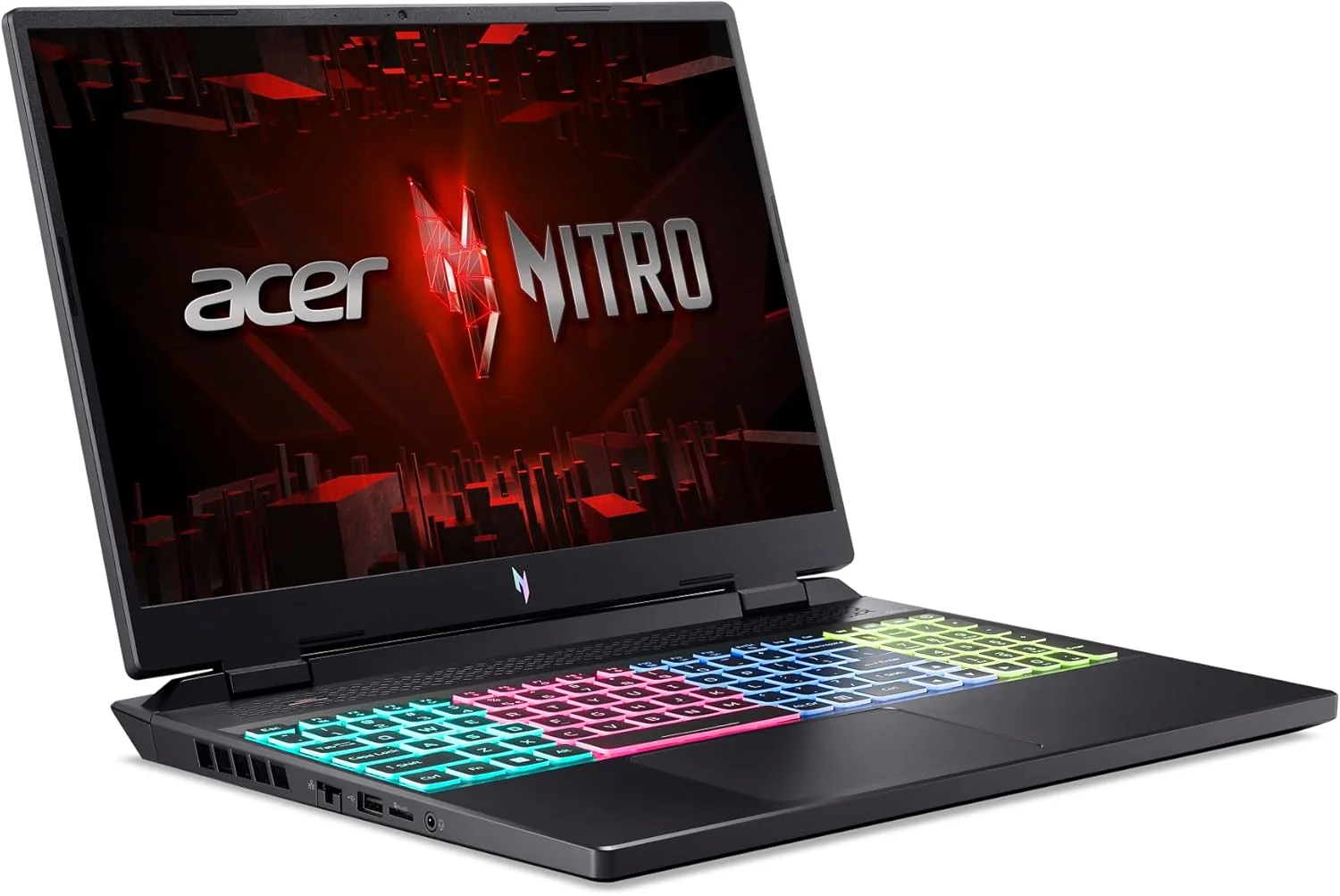 لپ تاپ گیمینگ Acer Nitro 16 | پردازنده شش هسته ای AMD Ryzen 5 7640HS | کارت گرافیک لپ تاپ NVIDIA GeForce RTX 4050 | صفحه نمایش 16 اینچی WUXGA 165Hz IPS | 8 گیگابایت DDR5 | 512 گیگابایت SSD Gen 4 | WiFi 6E | صفحه کلید با نور پس زمینه RGB | AN16-41-R148 لپ تاپ گیمینگ Acer Nitro 16 | پردازنده شش هسته ای AMD Ryzen 5 7640HS | کارت گرافیک لپ تاپ NVIDIA GeForce RTX 4050 | صفحه نمایش 16 اینچی WUXGA 165Hz IPS | 8 گیگابایت DDR5 | 512 گیگابایت SSD Gen 4 | WiFi 6E | صفحه کلید با نور پس زمینه RGB | AN16-41-R148