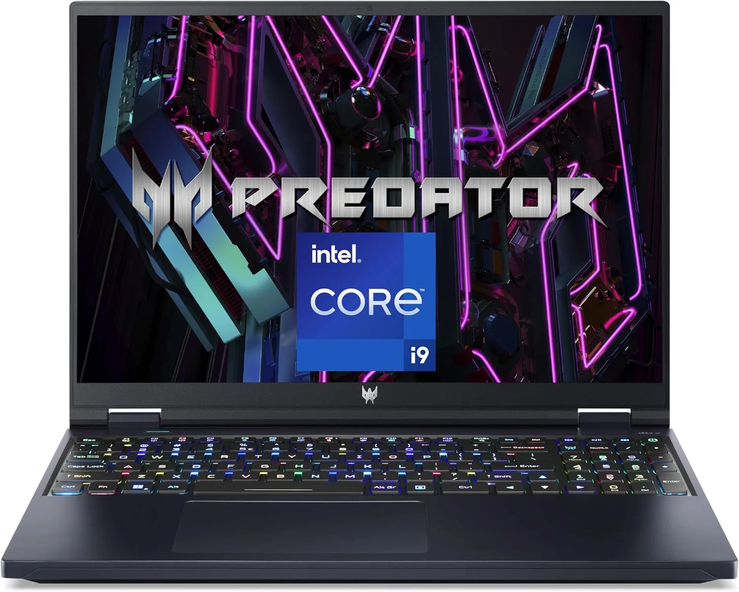 لپ تاپ گیمینگ Acer Predator Helios Neo 16 با پردازنده نسل چهاردهم Intel Core i9-14900HX با 24 هسته تا 5.80 گیگاهرتز / 16 گیگابایت DDR5 / 1 ترابایت SSD / 8 گیگابایت Nvidia RTX4060 / صفحه نمایش 16 اینچی WQXGA IPS 165 هرتز / WiFi-6E / کیبورد RGB / ویندوز 11 هوم / مشکی