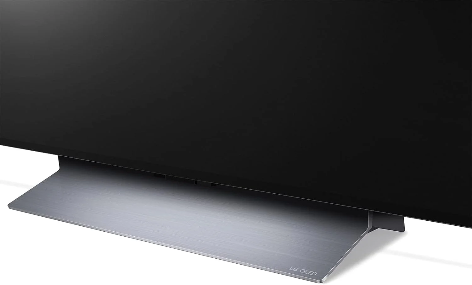 تلویزیون ال جی OLED Evo سری C2، طراحی سینمایی صفحه نمایش 4K Cinema HDR WebOS22 با ThinQ AI Pixel Dimming Oled65C26La سایز 65 اینچ مشکی