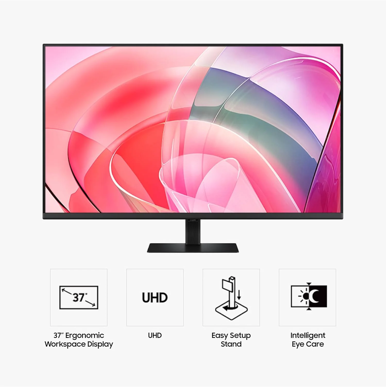 مانیتور 37 اینچی سامسونگ ViewFinity S7 (S70D) 4K UHD HDR10 با رزولوشن بالا، پورت DP، دارای گواهی TUV، مدل 2025، LS37D700EANXZA