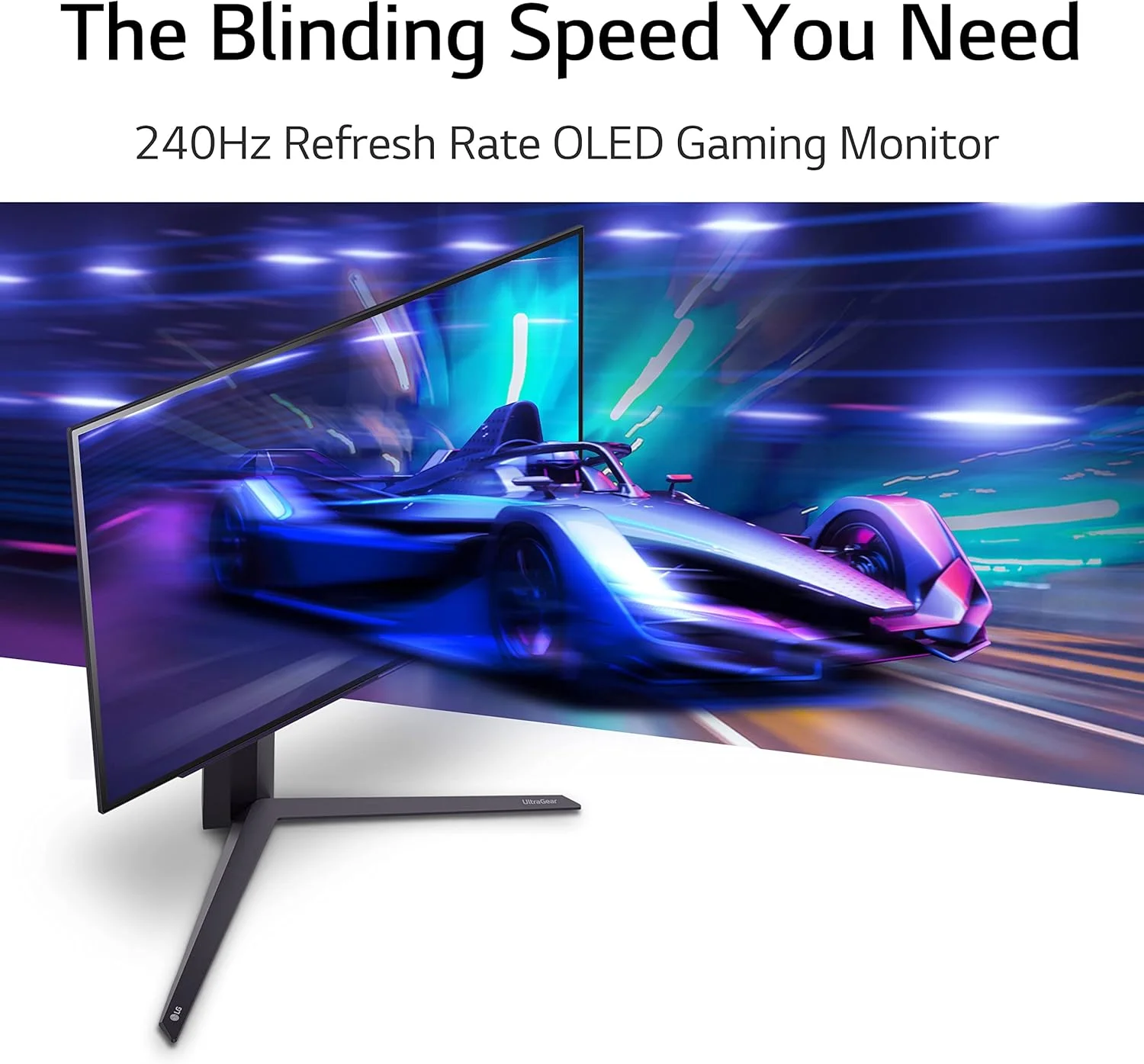 مانیتور گیمینگ 27 اینچی LG Ultragear OLED QHD با نرخ 240 هرتز، زمان پاسخگویی 0.03 میلی‌ثانیه GtG و سازگار با nVIDIA G-SYNC، مشکی (27GR95QE-B.AUS) (بازسازی شده)