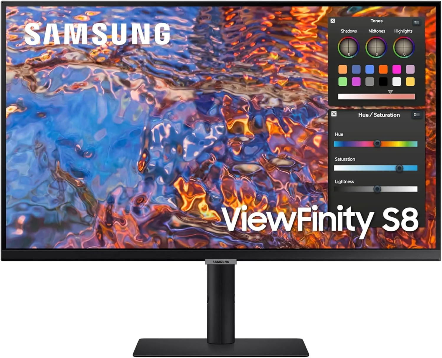 مانیتور 27 اینچی سامسونگ Viewfinity S80 با رزولوشن 4K، مناسب کسب و کار، مشکی