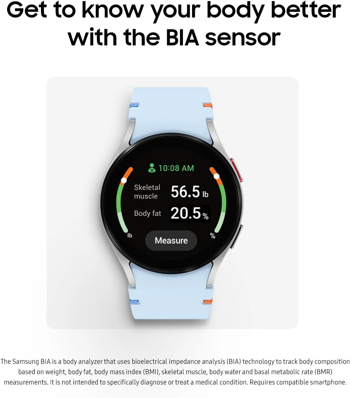 ساعت هوشمند SAMSUNG Galaxy Watch FE 40mm LTE AI با قابلیت ردیابی تناسب اندام، سنسور BIA، مناطق HR شخصی‌سازی‌شده، ردیاب ضربان قلب، مانیتور خواب، 2024، نقره‌ای [نسخه ایالات متحده، 1 سال گارانتی سازنده]