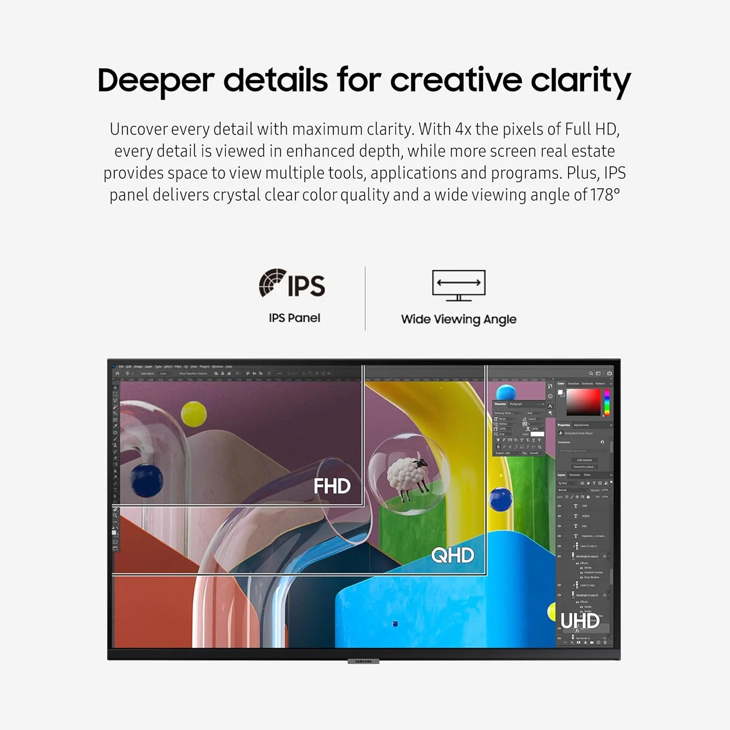 مانیتور 27 اینچی سامسونگ Viewfinity S80 با رزولوشن 4K، مناسب کسب و کار، مشکی
